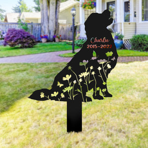 Custom Dog Name Memorial Garden Stake TH10 891539