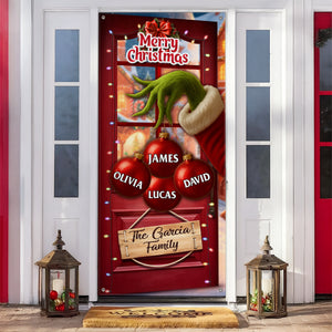Custom Funny Ew People Christmas Family Merry Grinchmas Door Cover CH07 899964