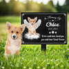 Custom Photo Dog Loss Memorial Garden Stake CH07 895402