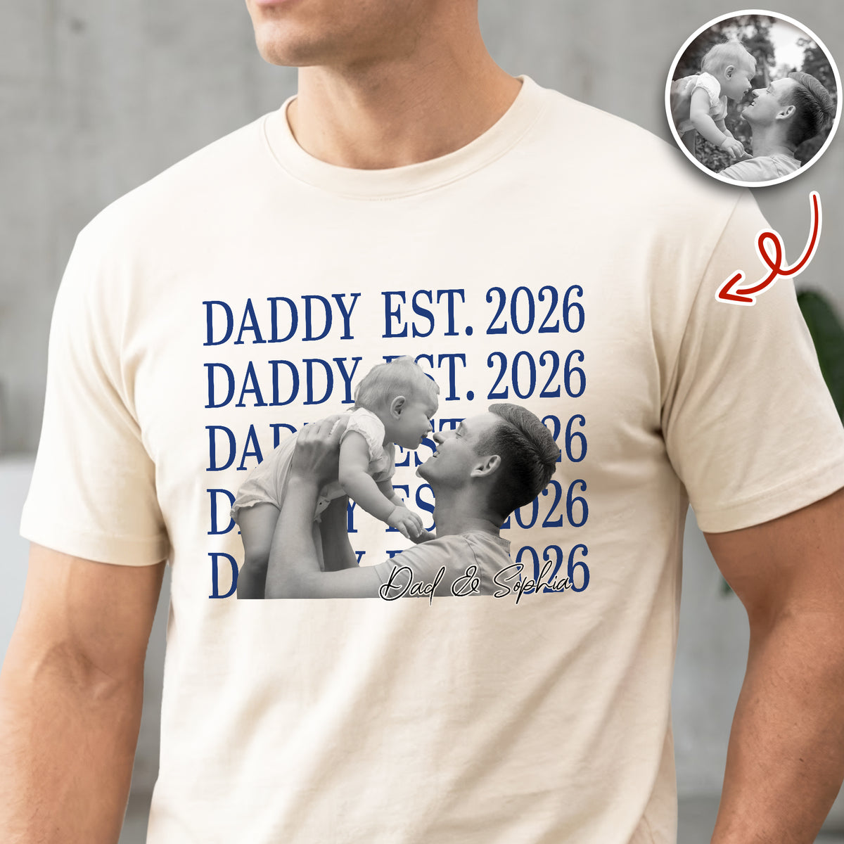 Personalized Vintage Photo Dad EST Comfort Shirt HA75 921462