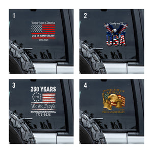 Faith, Family & Freedom America 250 Years Car Window Decal Sticker LM32 895837