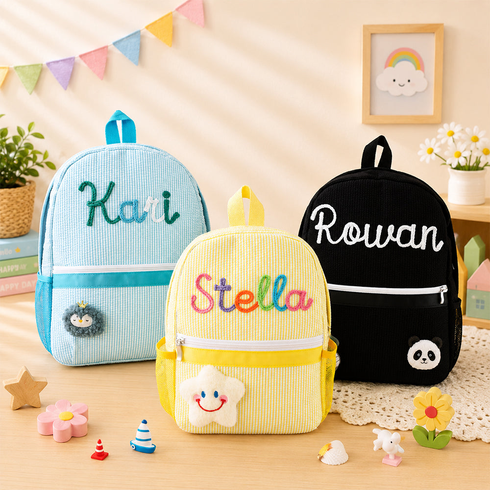 Custom Kid Name Embroidered Toddler Backpack, Back to School Kindergarten Gift CH07 911864