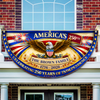 Custom Family Name America Celebrating 250 Years Of Independence 1776 - 2026 Non-Pleated Fan Flag CH07 911102