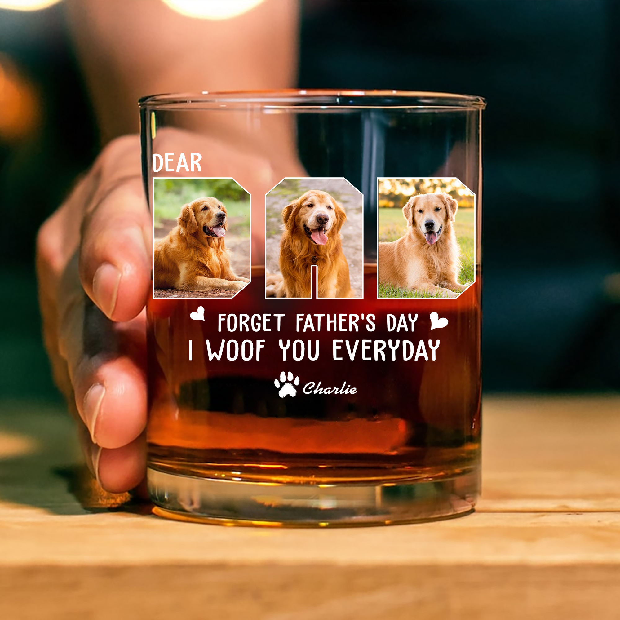 Custom Photo Daddy Forget Father‘s Day We Woof You Everyday LM32 893545