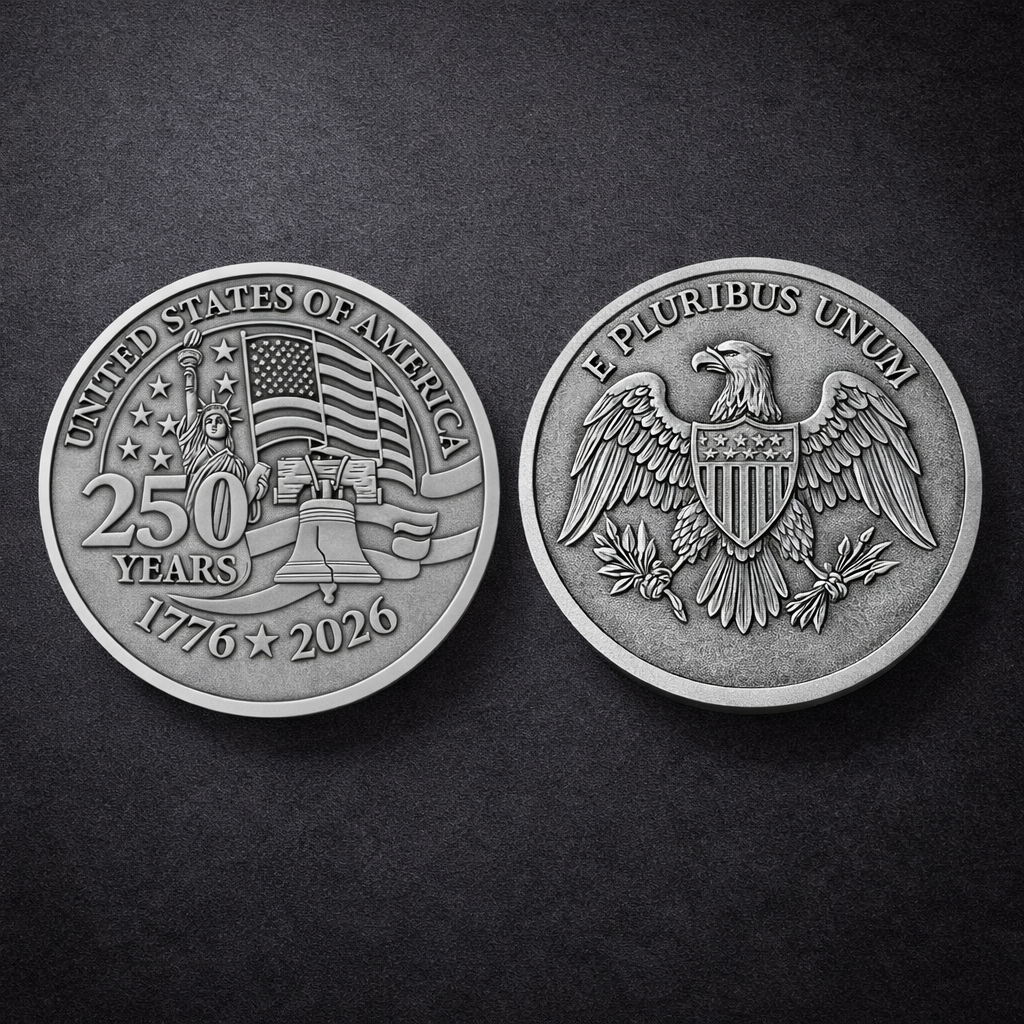 250th Anniversary United States of America Political 1776-2026 USA Commemorative Coin LM32 897835