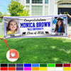 Custom Photo Class of 2026 Then And Now Personalized Banner Graduation Party Gift HA75 920622