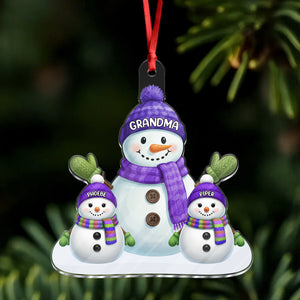 Custom Name Snowman Family Acrylic Ornament CH07 899778