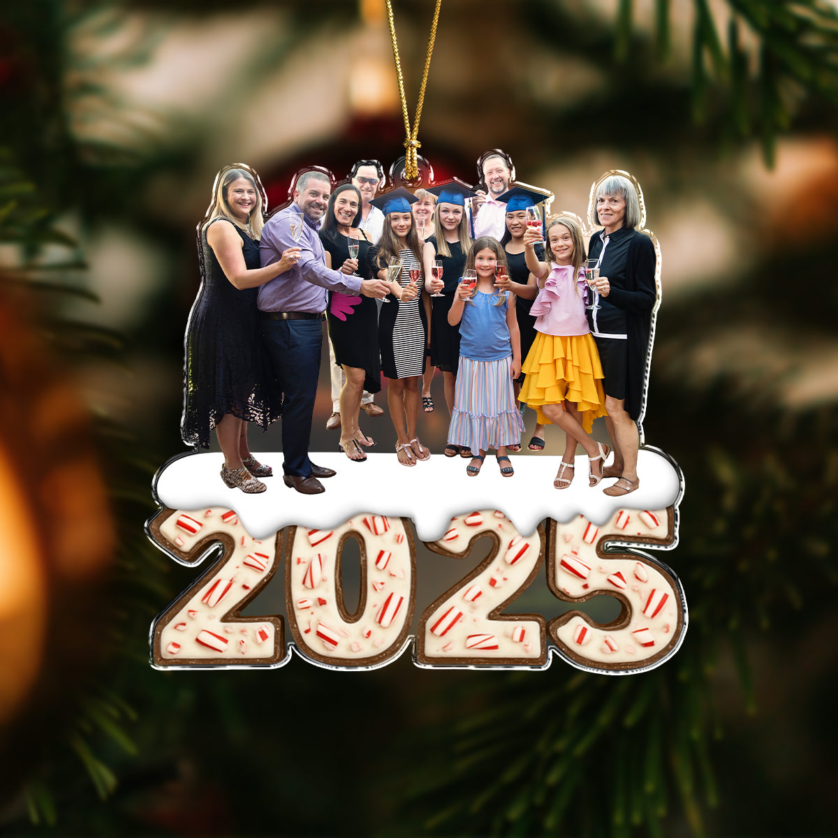 Custom Photo All We Need Is Us Family Acrylic Ornament Gift For Mom, Dad, Brother, Sister, Kids HO82 900066