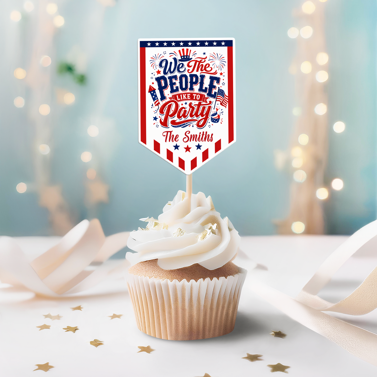 We The People Like To Party 250 Years Of Freedom USA - Personalized Cupcake Toppers HA75 921676
