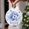 Custom Dog Photo Forever Loved Memorial Ceramic Ornament HA75 919196