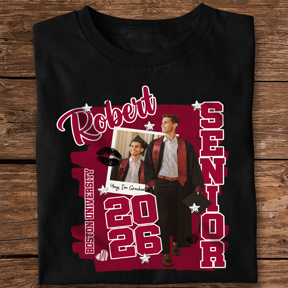 Personalized Senior Graduation Class of 2026 Dark Shirt Grad Gift HO82 901666