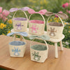 Personalized Name Bunny Rabbit Basket Embroidered Easter Basket Easter Gift for Kid HA75 920802
