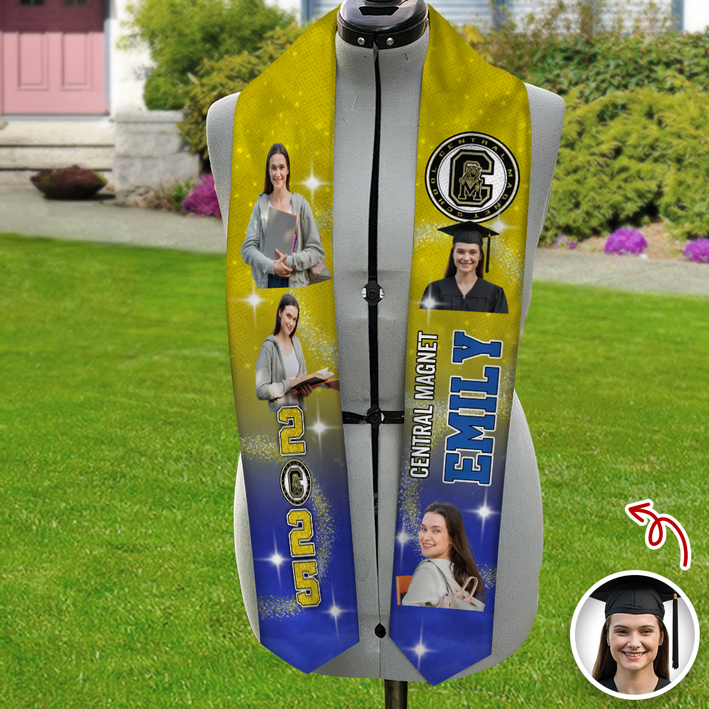 Class of 2026 Custom Photo Graduation Stoles Senior Gift CH07 910870