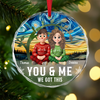 Personalized Forever You And Me Christmas Glass Ornament TH10 896477