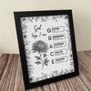 God Says I Am Name Letter In Bible Toile De Jouy Style - Personalized Picture Frame CH07 896820