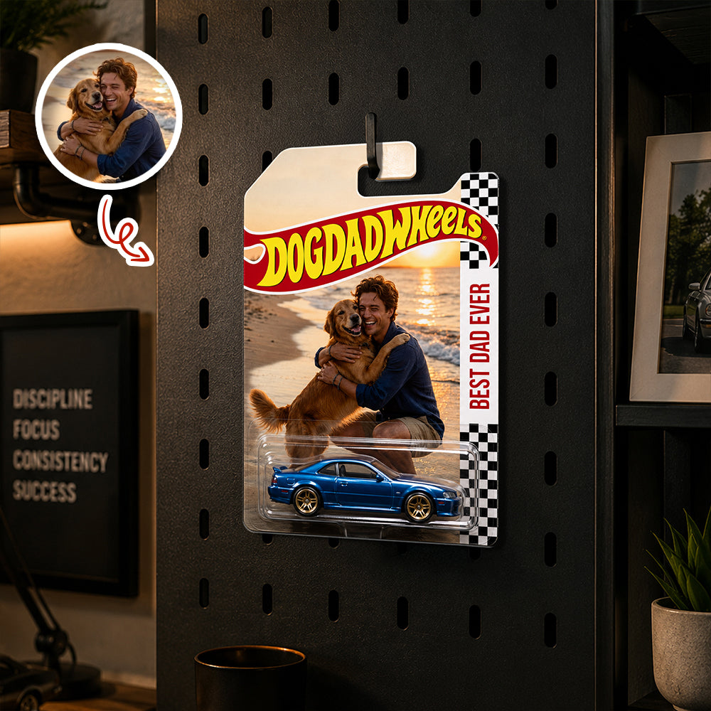 Custom Photo Best Dad Mom Ever Wheels Gift For Dad, Mom, Pet Lovers HO82 902642