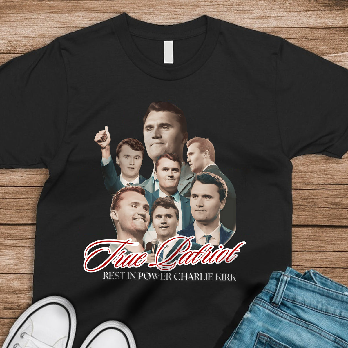 True Patriot Rest In Power Charlie Kirk Dark Shirt HO82 65810