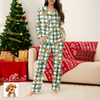 Custom Dog Photo Name Christmas Light Snow Pajamas CH07 899594