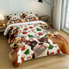 Custom Dog Cartoon Ver 2 - Personalized Quilt Bedding Set For Dog Lover LM32 897153