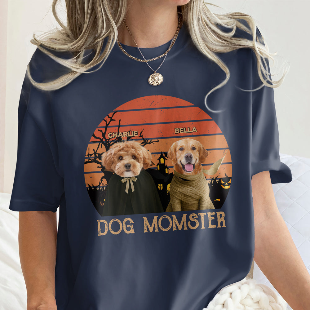 Custom Photo Dog Momster Comfort Shirt Halloween Gift For Dog Lovers TH10 896155