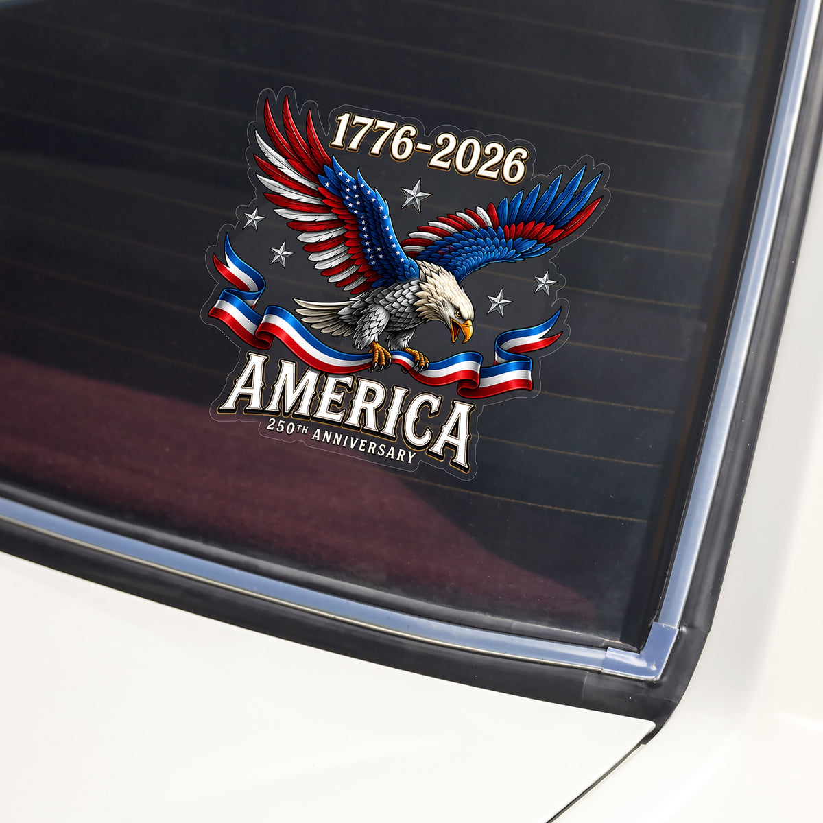 250th Anniversary American 1776-2026 Eagle Car Window Decal Sticker HO82 902780
