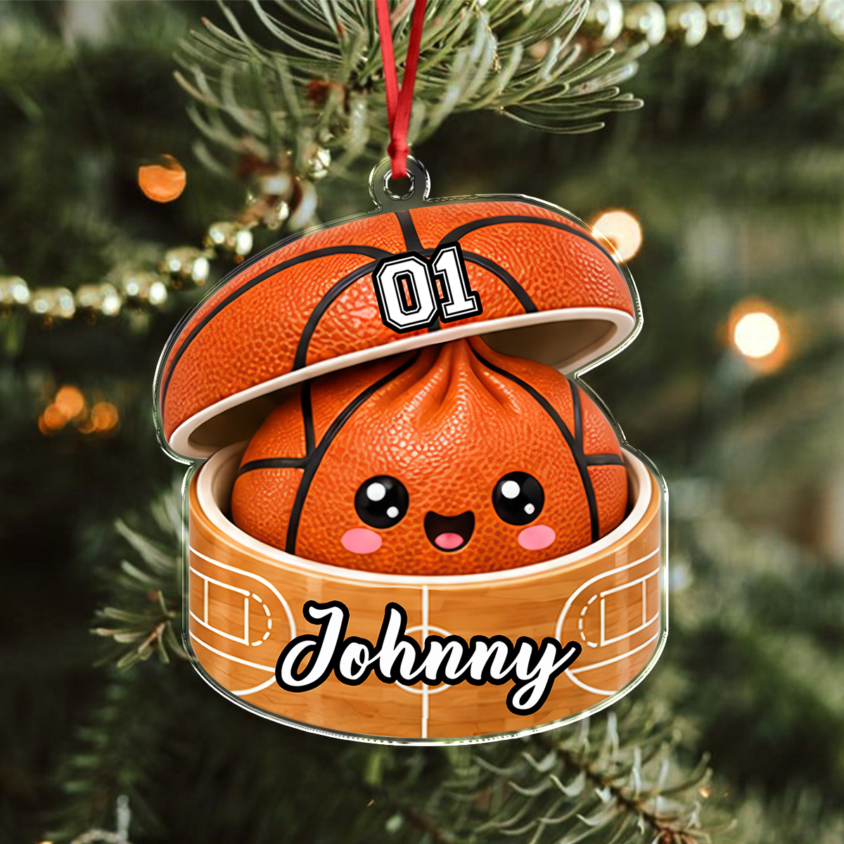 Personalized Sport Dumpling Acrylic Ornament, Festive Keepsake for Sports Lovers HA75 919366