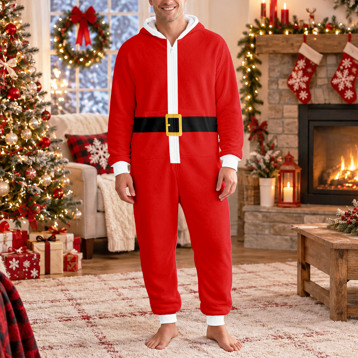 Funny Christmas Onesie Pajamas Holiday Character Costumes For Family LM32 670313