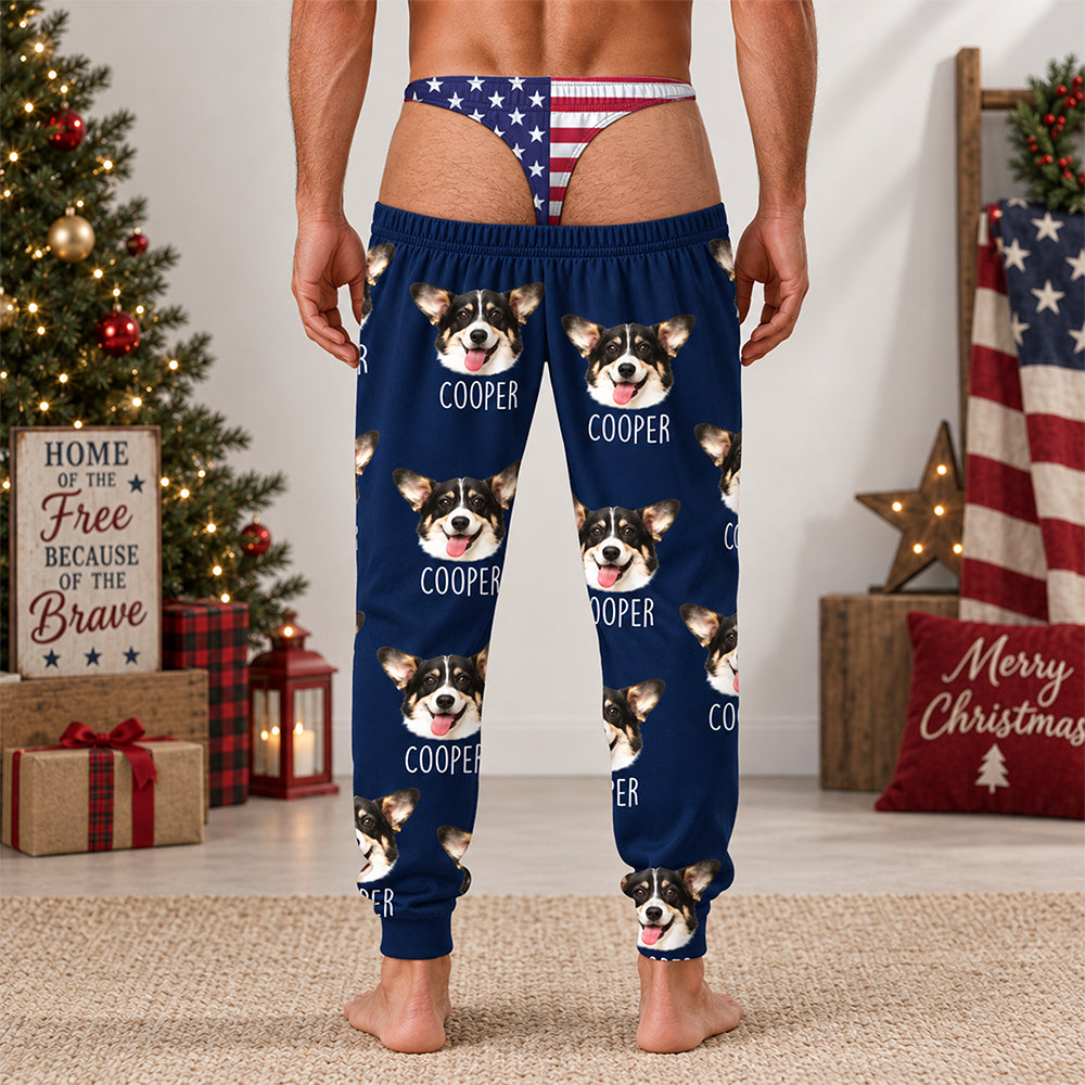 Custom Pet Face Photo Funny Sweatpants Gift For Pet Lovers CH07 180514