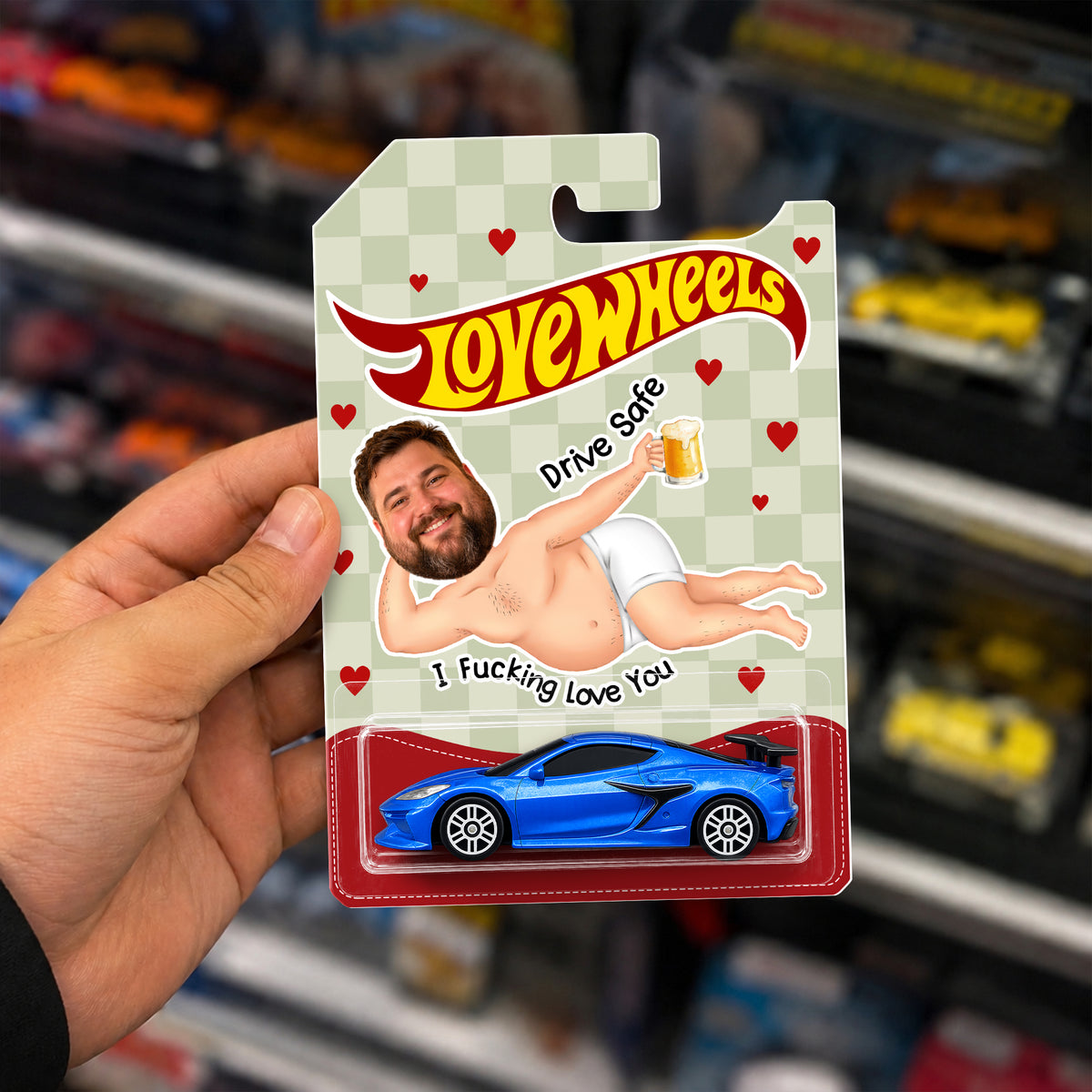 Custom Photo Drive Safe I F*cking Love You Wheels - Funny Gifts For Husband, Wife HO82 903894