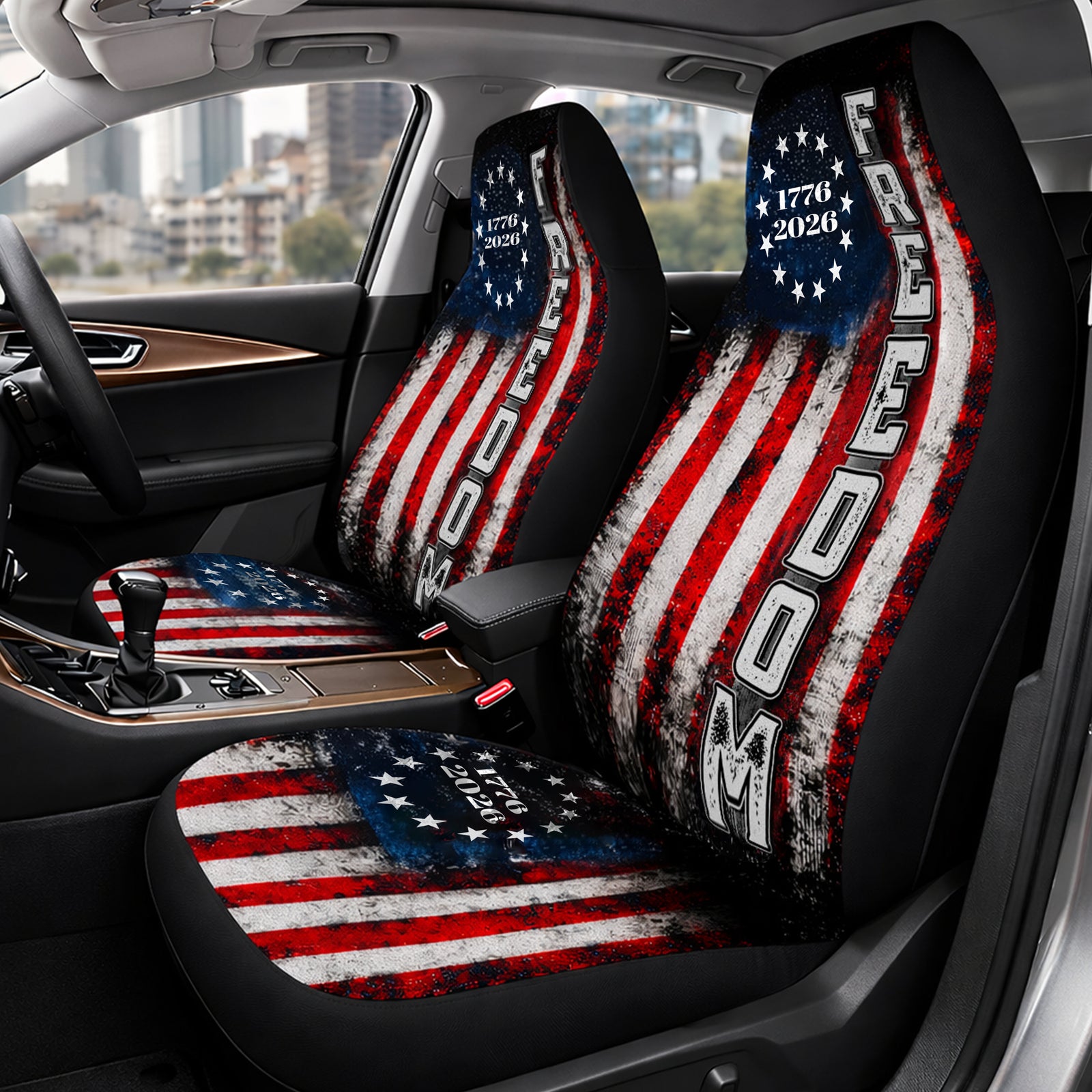 American Betsy Ross Flag Freedom Independence Car Seat Cover LM32 899503