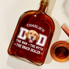Custom Photo Dog Dad The Man The Myth The Snack Dealer Whiskey Bottle LM32 893597