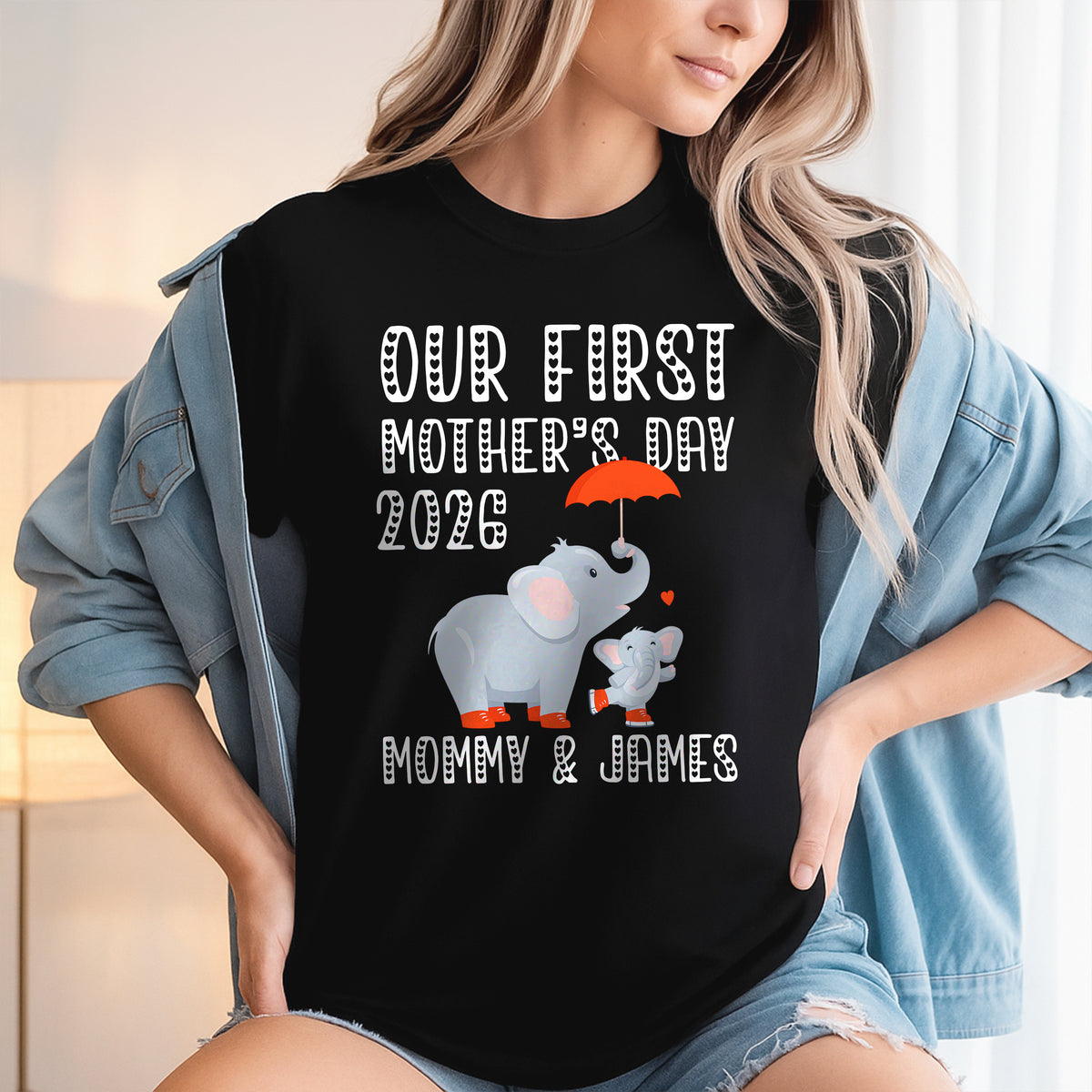 Custom Name Our First Mother's Day 2026 Matching Family Shirt LM32 899619
