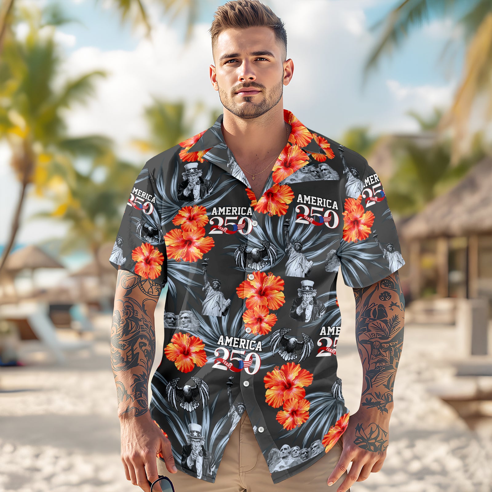 Personalized American 250th Anniversary Hawaiian Shirt HO82 901198