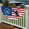 Personalized 250 Years Of Freedom 1776–2026 Eagle Non-Pleated Fan Flag HO82 901306