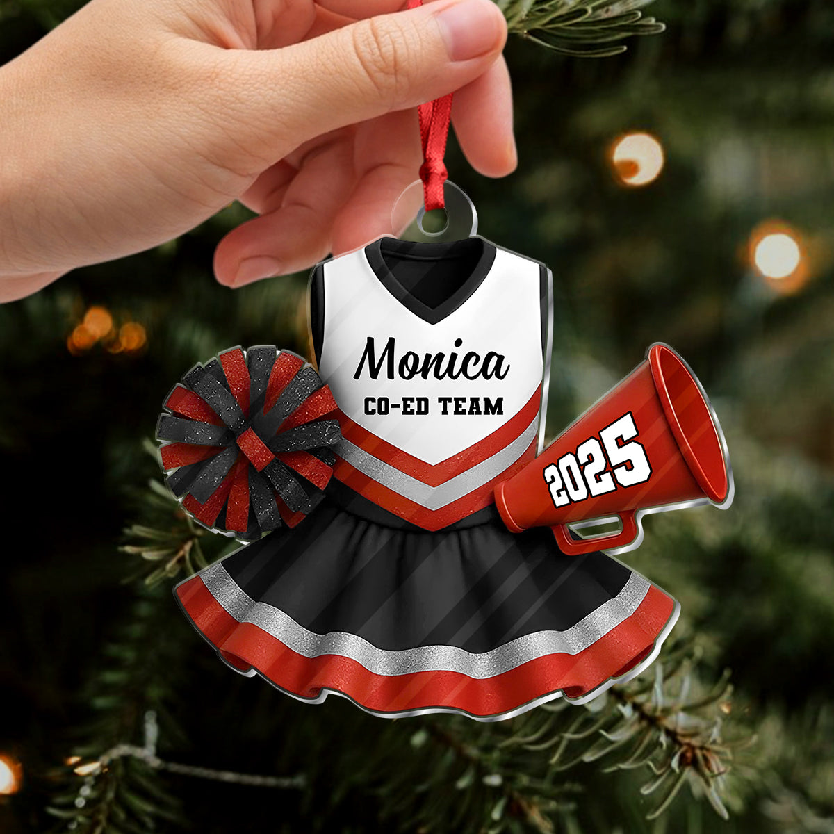 Personalized Cheerleader 2025 Acrylic Ornament Gift Cheer Coach LM32 897393