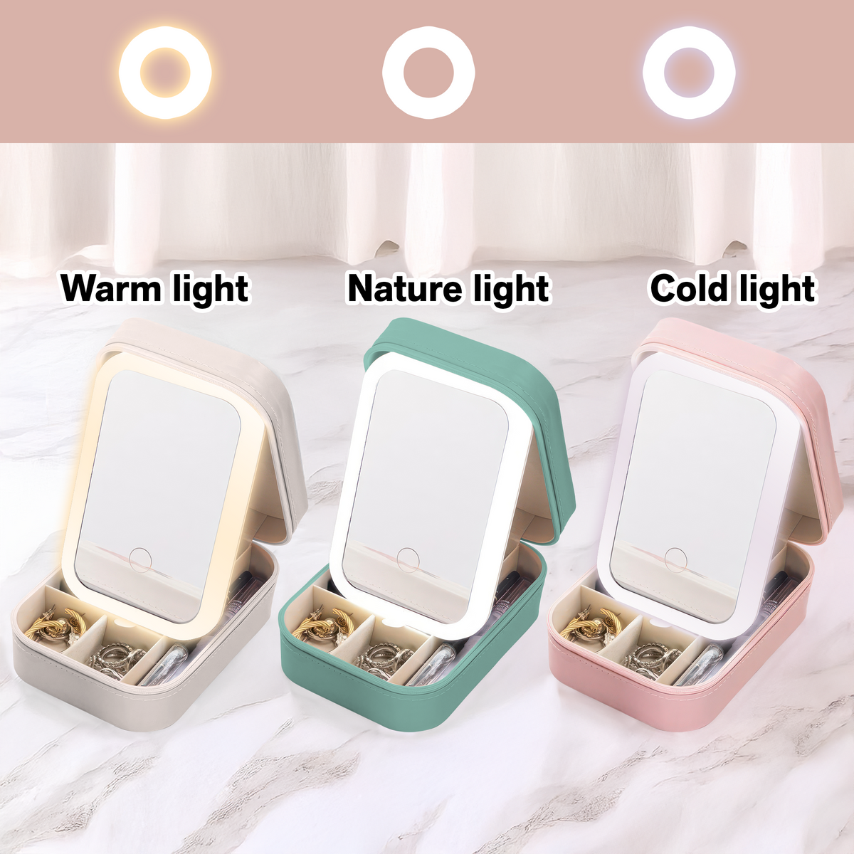 Personalized Being Your Mother Was A Gift Makeup box with LED LM32 893319