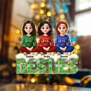Besties Forever - Personalized Acrylic Ornament LM32 895943