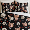 Custom Pets Face And Name - Personalized Photo Bedding Set Gift For Dog Lover Cat Lover CH07 899764