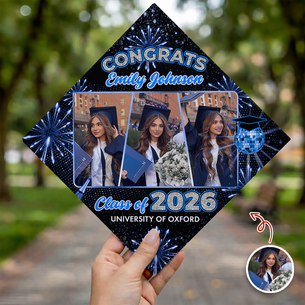 Custom Photo Class of 2026 Graduation Party Graduation Cap Topper HO82 901670