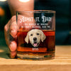 Custom Photo Admit it, Dad, Mom - Life Would Be Boring Without Dog Cat Print Whiskey Glass HA75 892430