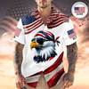 Custom Name USA 250th Anniversary Eagle Hawaii Shirt - Personalized Patriotic America 1776-2026 HO82 902082