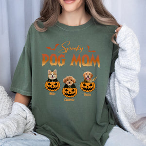 Custom Photo Spooky Dog Mom Comfort Shirt For Halloween TH10 896153