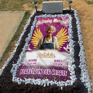 Custom Photo In Loving Memory Grave Blanket TH10 892689