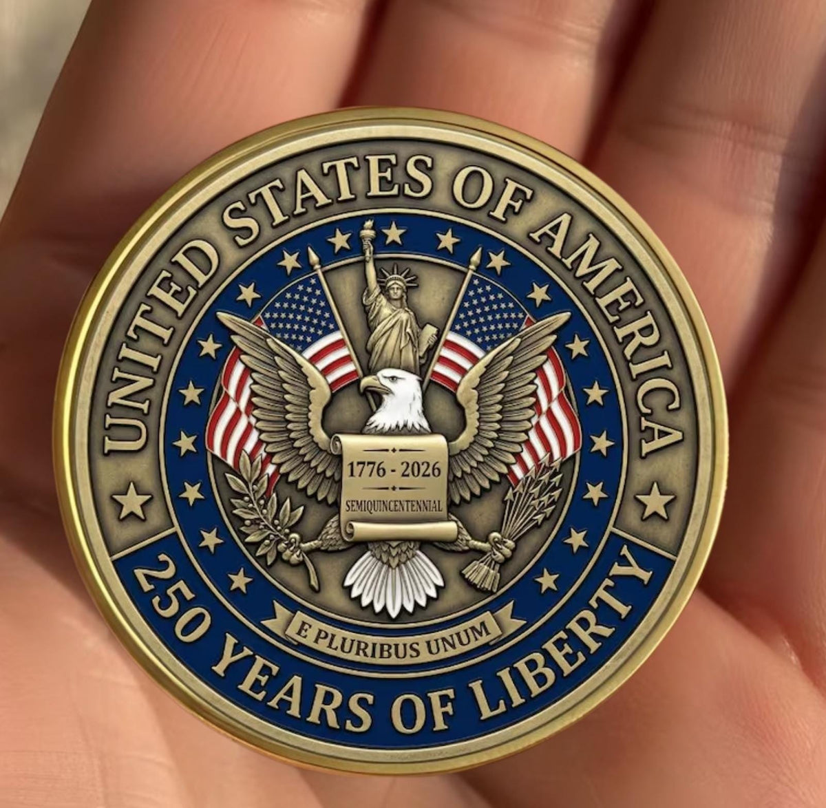 USA Eagles 250th Anniversary Semiquincentennial 1776-2026 Commemorative Coin LM32 897849