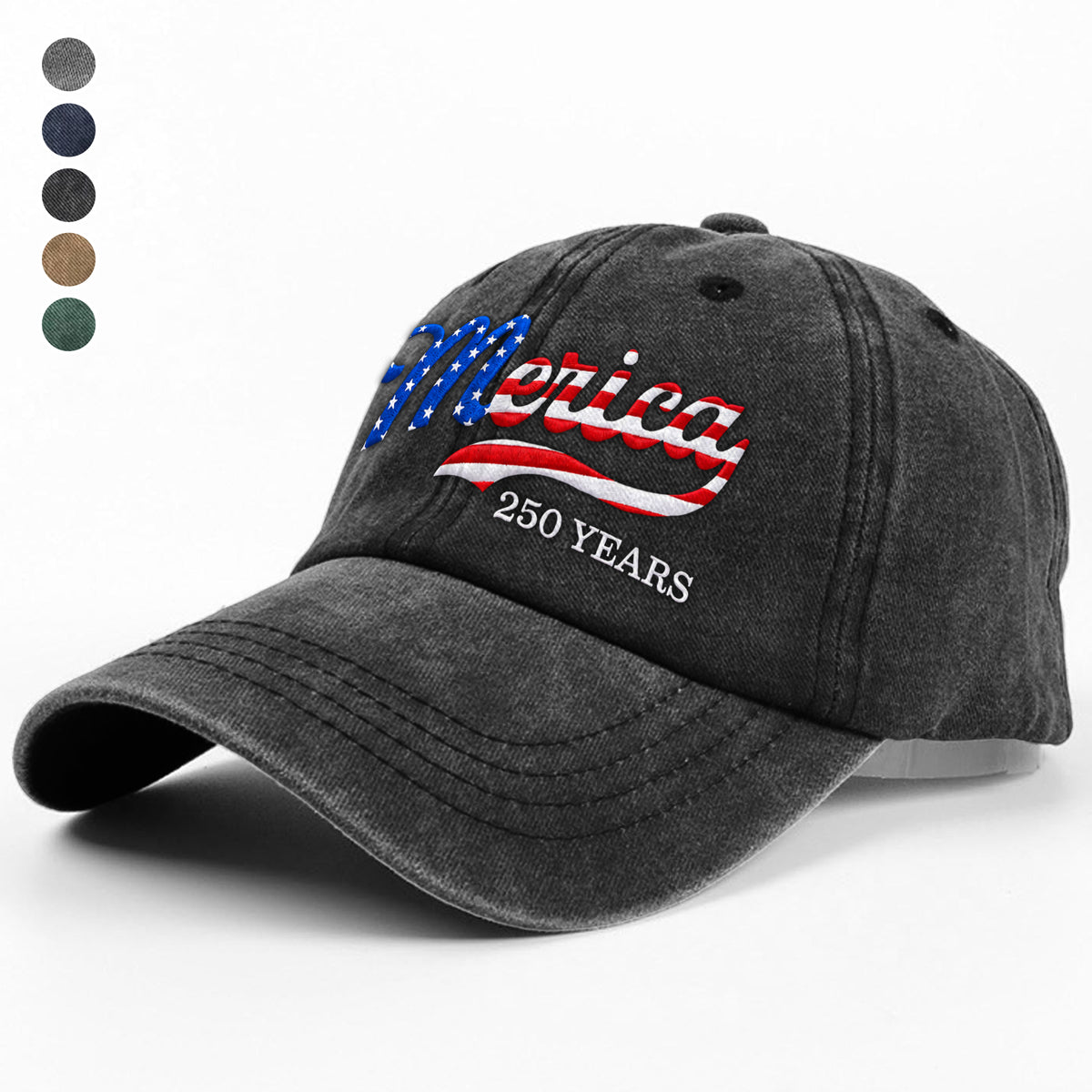 USA Patriotic Merica 250 Years Embroidered Baseball Cap HO82 902888