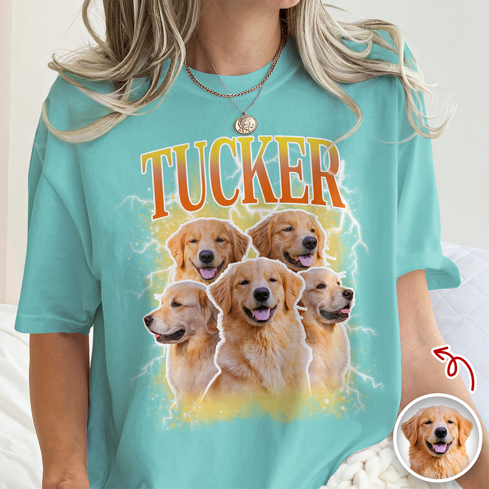 Custom Dog Photo Vintage Comfort Shirt TH10 896145