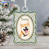 Custom Photo Cute Dog Cat Vintage Frame Acrylic Ornament, Christmas Keepsake for Pet Lovers HA75 919414