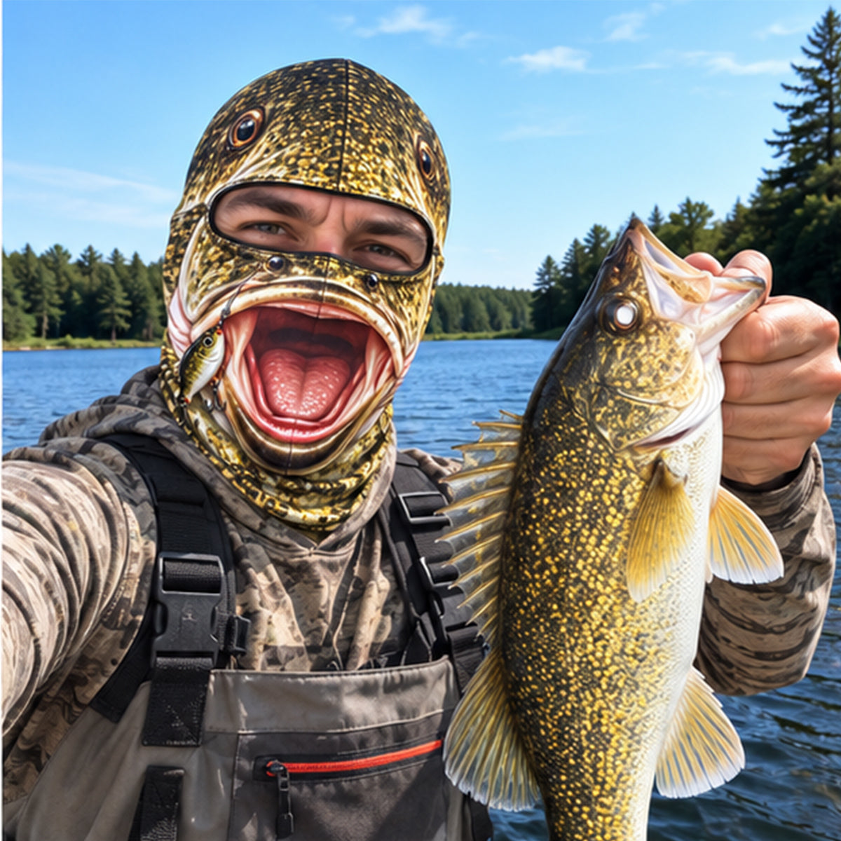 Funny Walleye Mask For Fishing Lovers HO82 904034