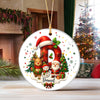 Custom Alphabet Personalized Christmas Ceramic Ornament HA75 897572