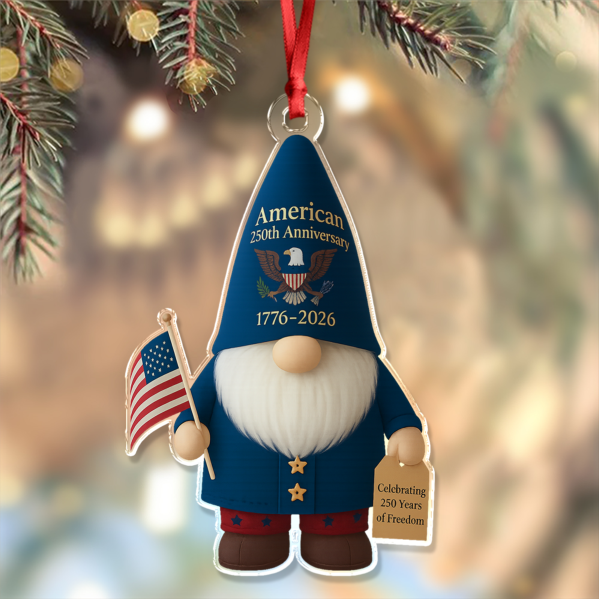 America 250 Gnome Ornament TH10 894929